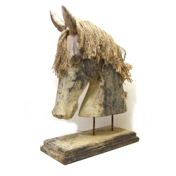 Głowa Konia Rzeźba drewniana na podstawie Koń 51cm